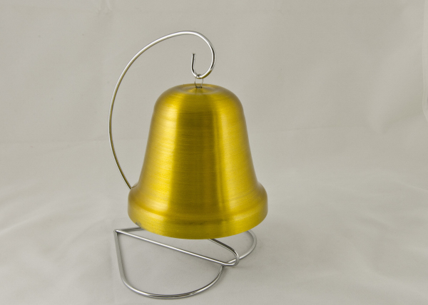 Big Bell, Gold. 4". - Click Image to Close